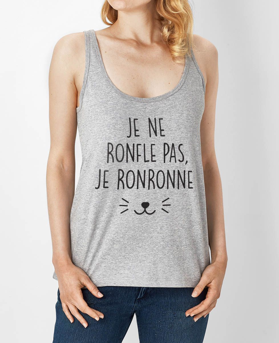 Débardeur femme Je ne ronfle pas