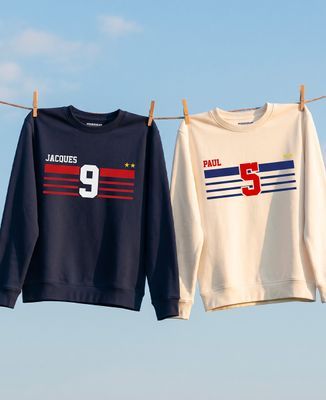 Sweatshirt homme Supporter France 2026 personnalisé - Sport, Cadeaux Papa, Football