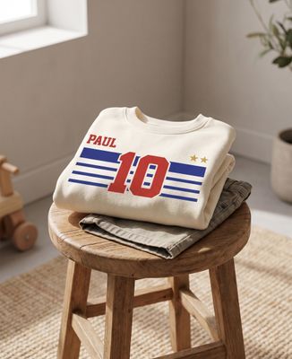Sweatshirt enfant Supporter France 2026 personnalisé - Sport, Cadeaux Papa, Football