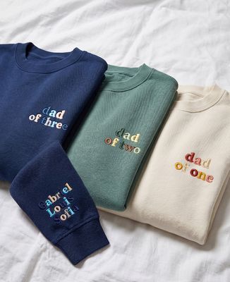 Men's sweatshirt Dad of colorful embroidery - Gifts for Dad