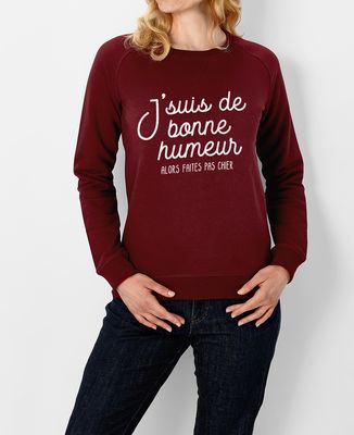 Sweatshirt femme De bonne humeur