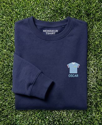 Men's sweatshirt Small embroidered T-shirt with custom text - Sport, Soccer