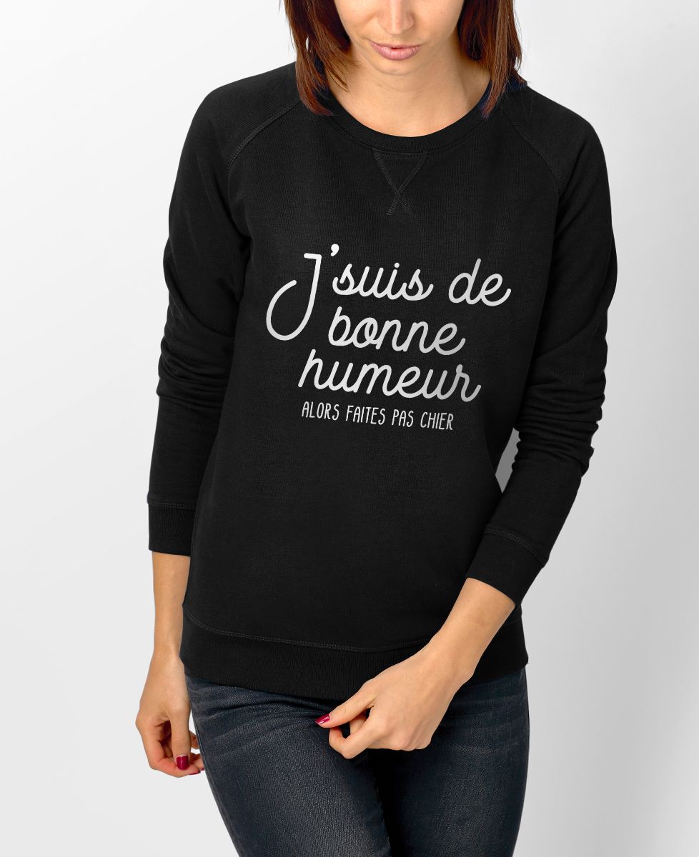 Sweatshirt femme De bonne humeur