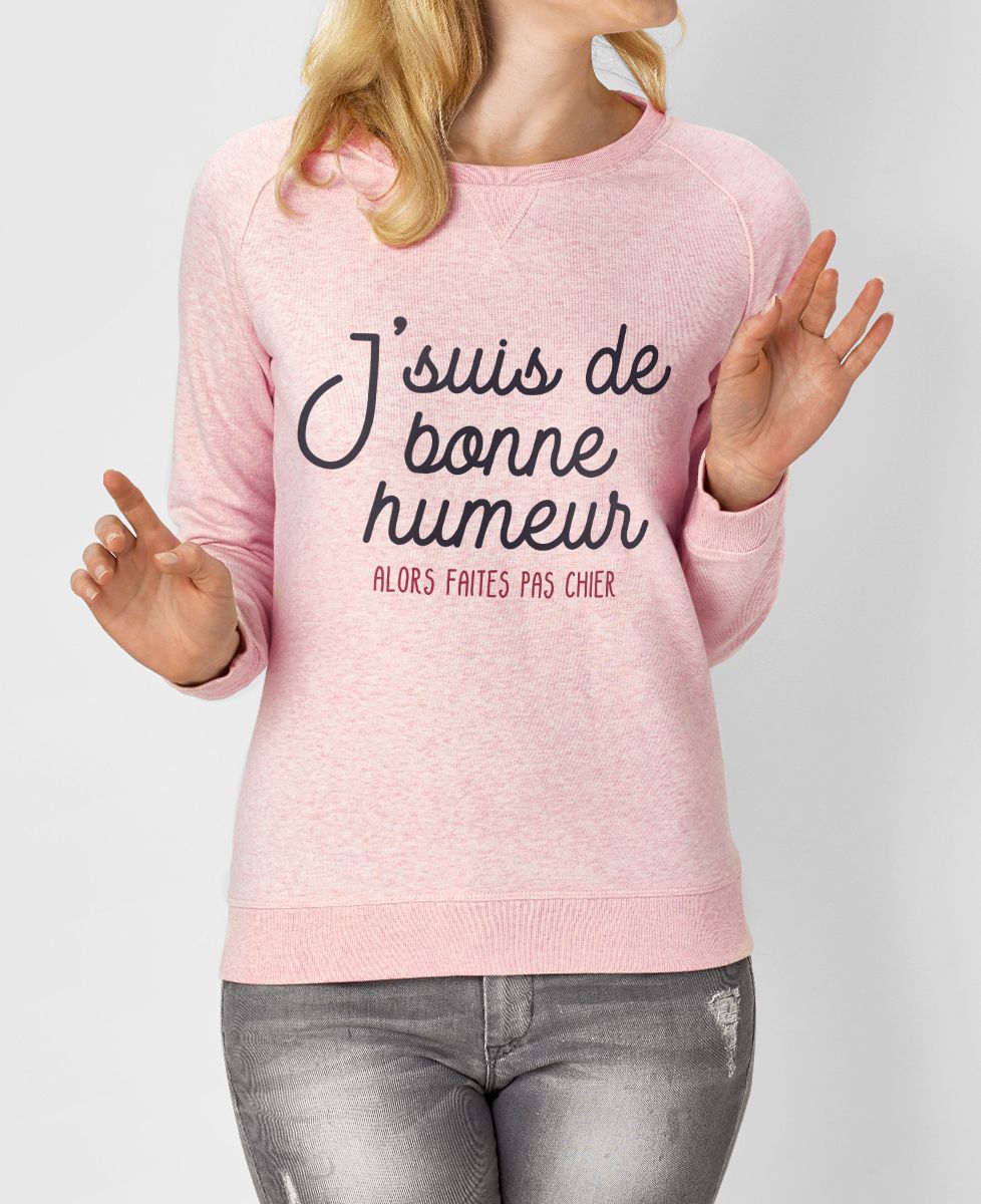 Sweatshirt femme De bonne humeur
