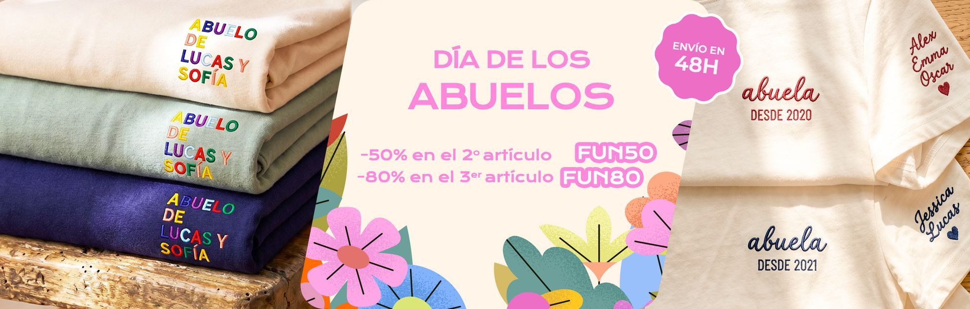 Camisetas de algodón orgánico para toda la familia
