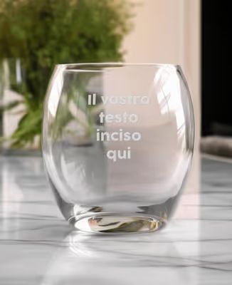 Bicchiere da acqua Testo inciso personalizzato - Aperitivo