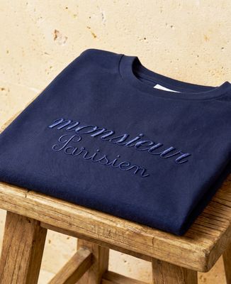 Sweatshirt homme Monsieur et caractère brodé personnalisé - Cadeaux Maman, Cadeaux Mamie