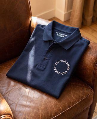 Poloshirt Herren Opa mit kreisförmigen Vornamen - Geschenk Opa, Geschenke Oma
