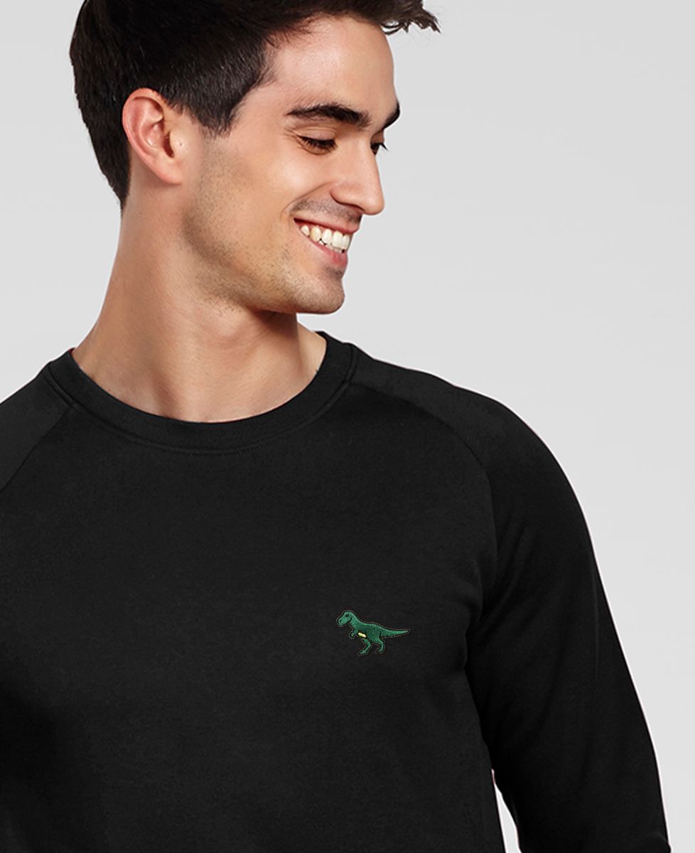 Sweatshirt Mann T-Rex (gestickt) - Filme & Serien, Tiere