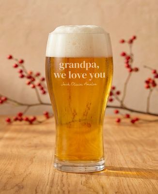 Beer glass "Grandpa, we love you" and names engraved - Aperitif, Papy's gift, Wedding