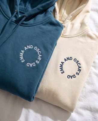 Men's hoodie Dad of Names Shaped Like Circles - Gifts for Dad, Mom's gifts