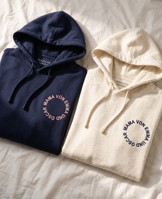 Hoodie Frauen Mama mit kreisförmigen Vornamen - Papa-Geschenke, Geschenke Mama