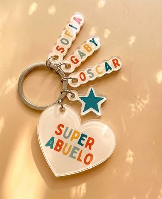 Superabuelo: Corazón de estrella y los nombres de los niños