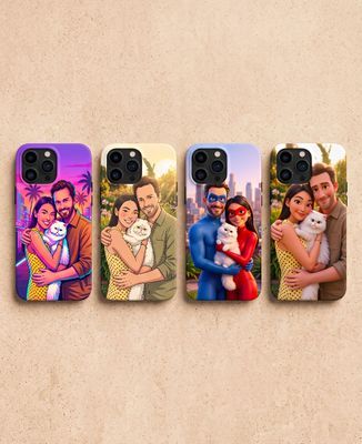 Smartphone case With the AI filter of your choice - Gifts for Dad, Mom's gifts, Couple gifts, Woman Couple Gifts, Gifts for Couples