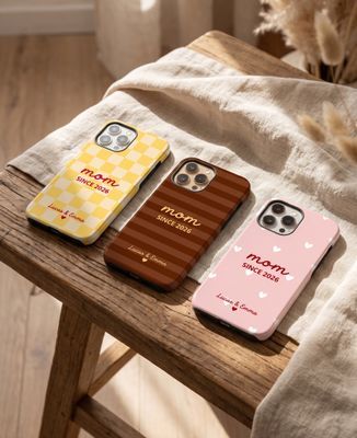 Smartphone case Mother since date and first names of children