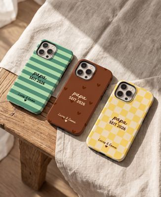 Smartphone-Hülle Vater seit Datum und Vornamen der Kinder - Papa-Geschenke, Geschenke Mama