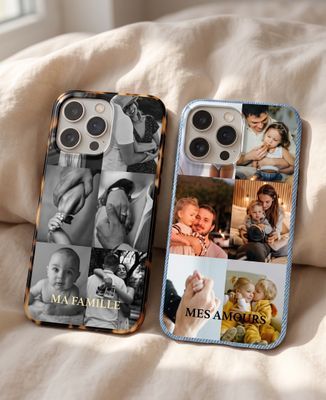 Coque smartphone Mosaique photos - Cadeaux Couple, Ajouter mes photos