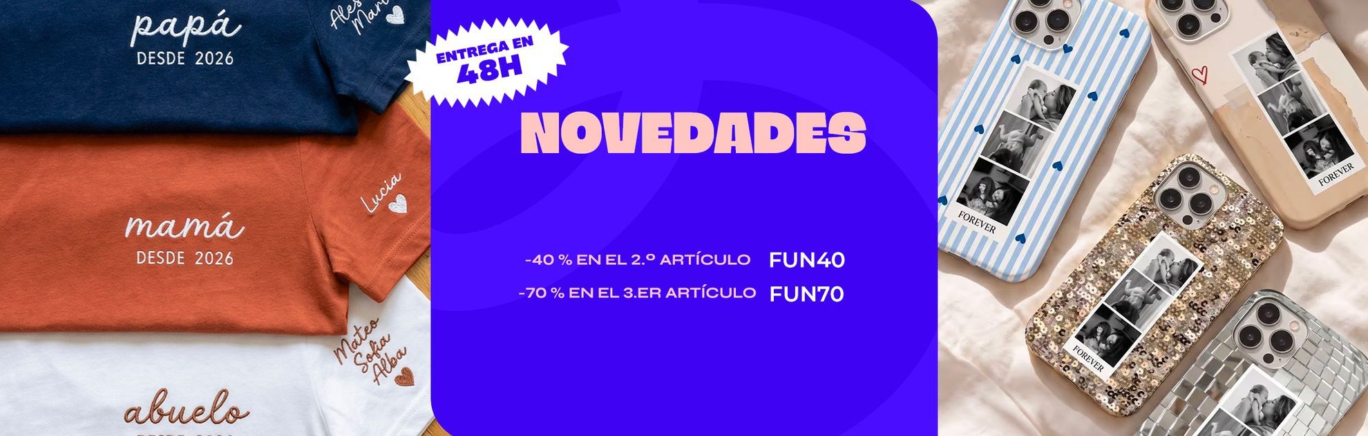 Camisetas de algodón orgánico para toda la familia