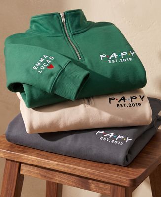 Sweat col camionneur homme Friends Papy avec prénoms personnalisés - Cadeaux Papy, Cadeaux Mamie