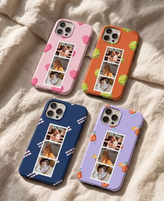 Funda para teléfono Picto IA y Polaroid - Regalos para papá, Regalos para mamá, Añadir mis fotos