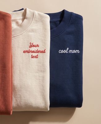 Women's sweatshirt Custom embroidered text - Sport, Aperitif, Couple gifts, Wedding