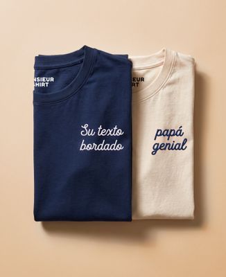 Camiseta para hombre Texto bordado personalizado - Deporte, Aperitivo, Regalos para parejas, Boda
