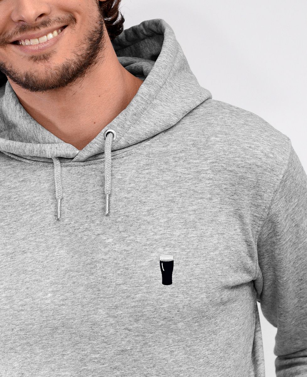 Hoodie homme Pinte de brune (brodé) - Apéro
