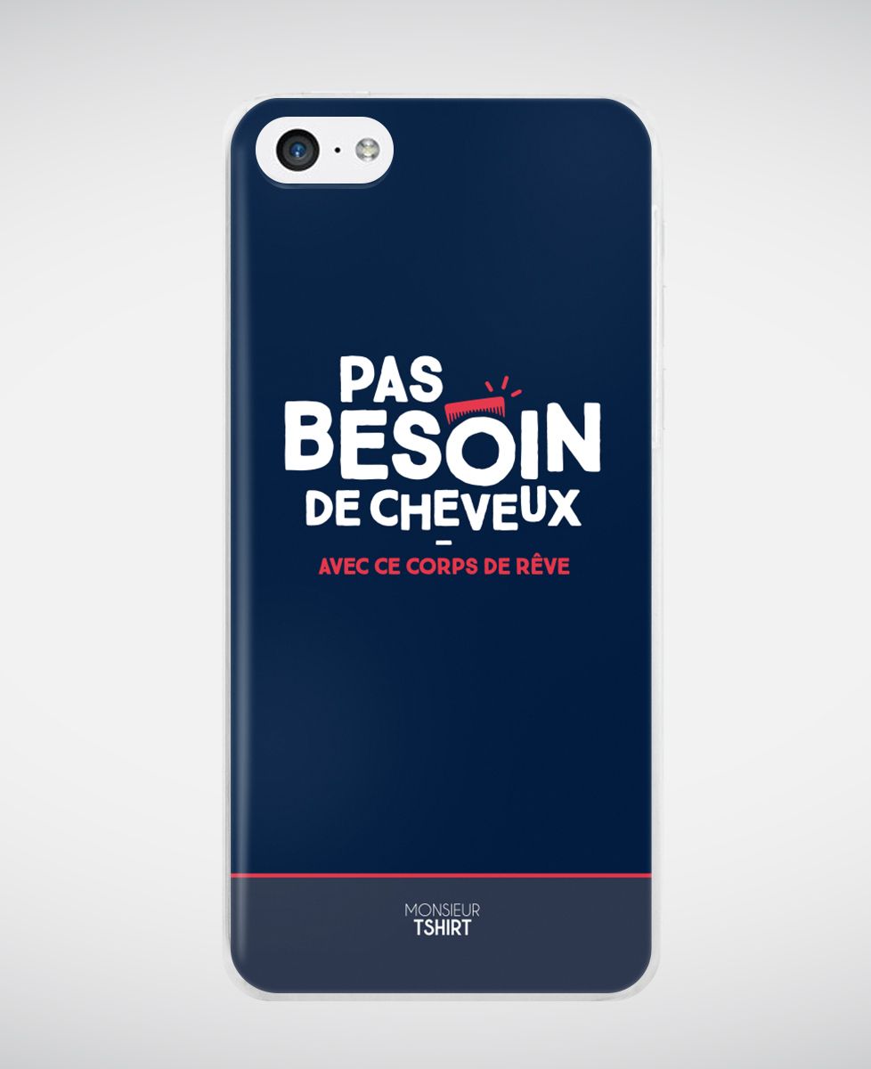Coque smartphone Pas besoin de cheveux