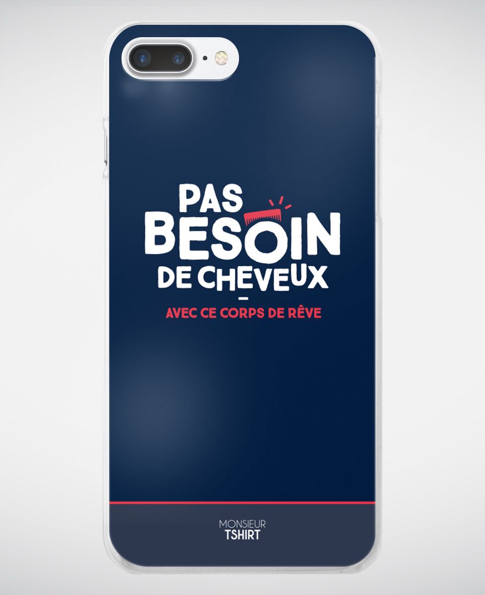 Coque smartphone Pas besoin de cheveux