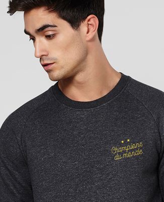 Sweatshirt homme Champions du monde brodé