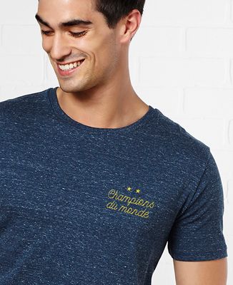 T-Shirt homme Champions du monde brodé