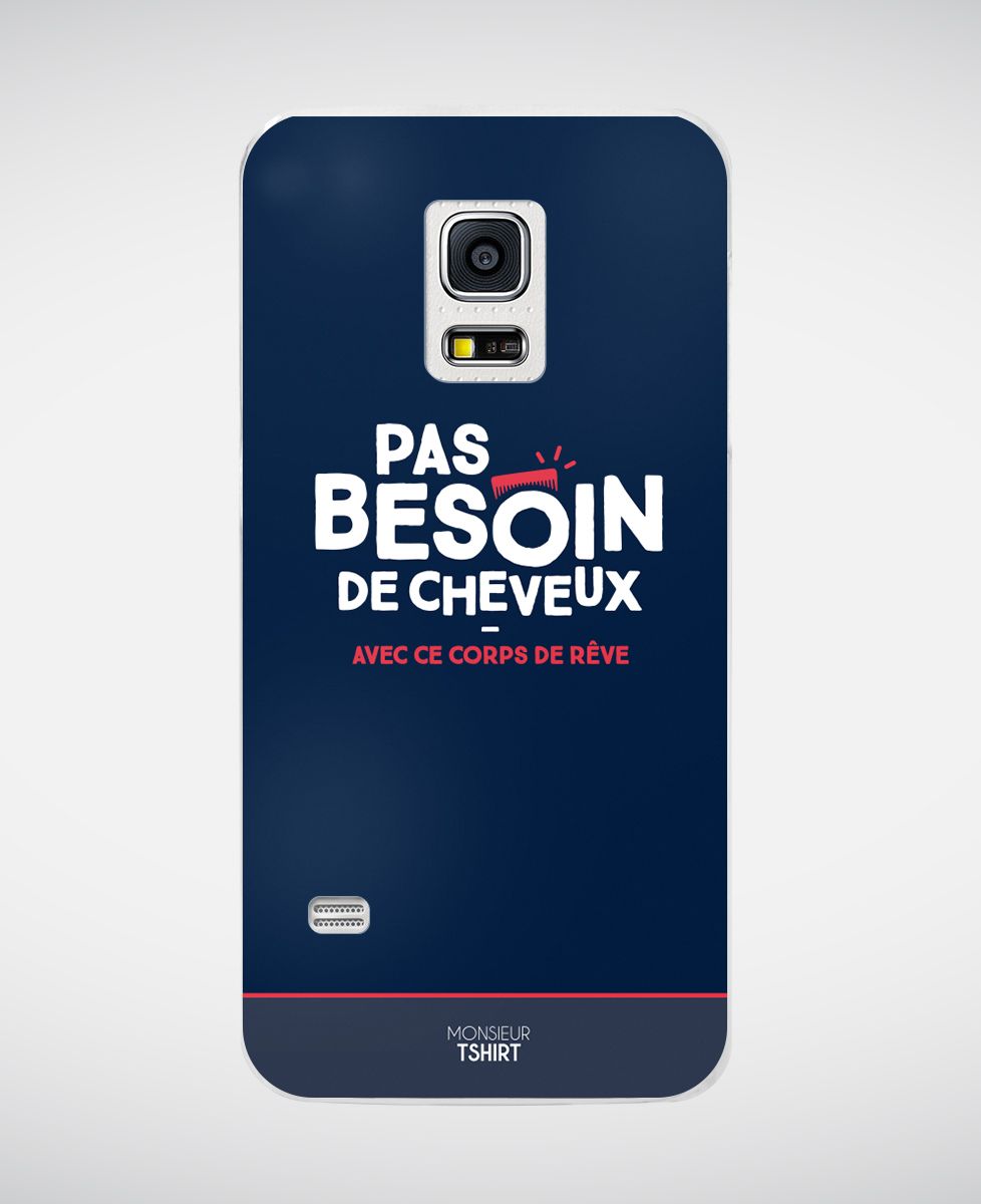 Coque smartphone Pas besoin de cheveux