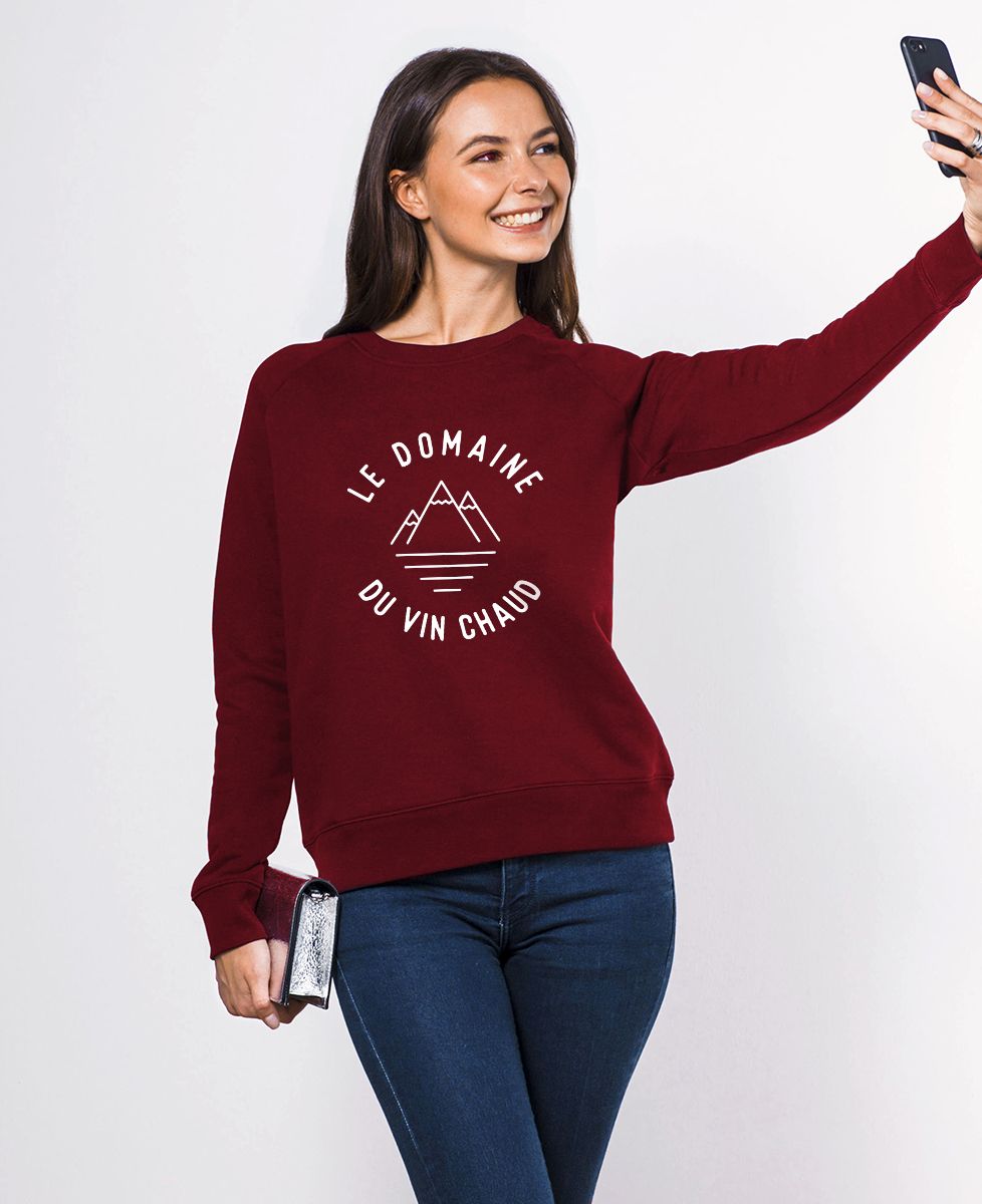 Sweatshirt femme Le domaine du vin chaud
