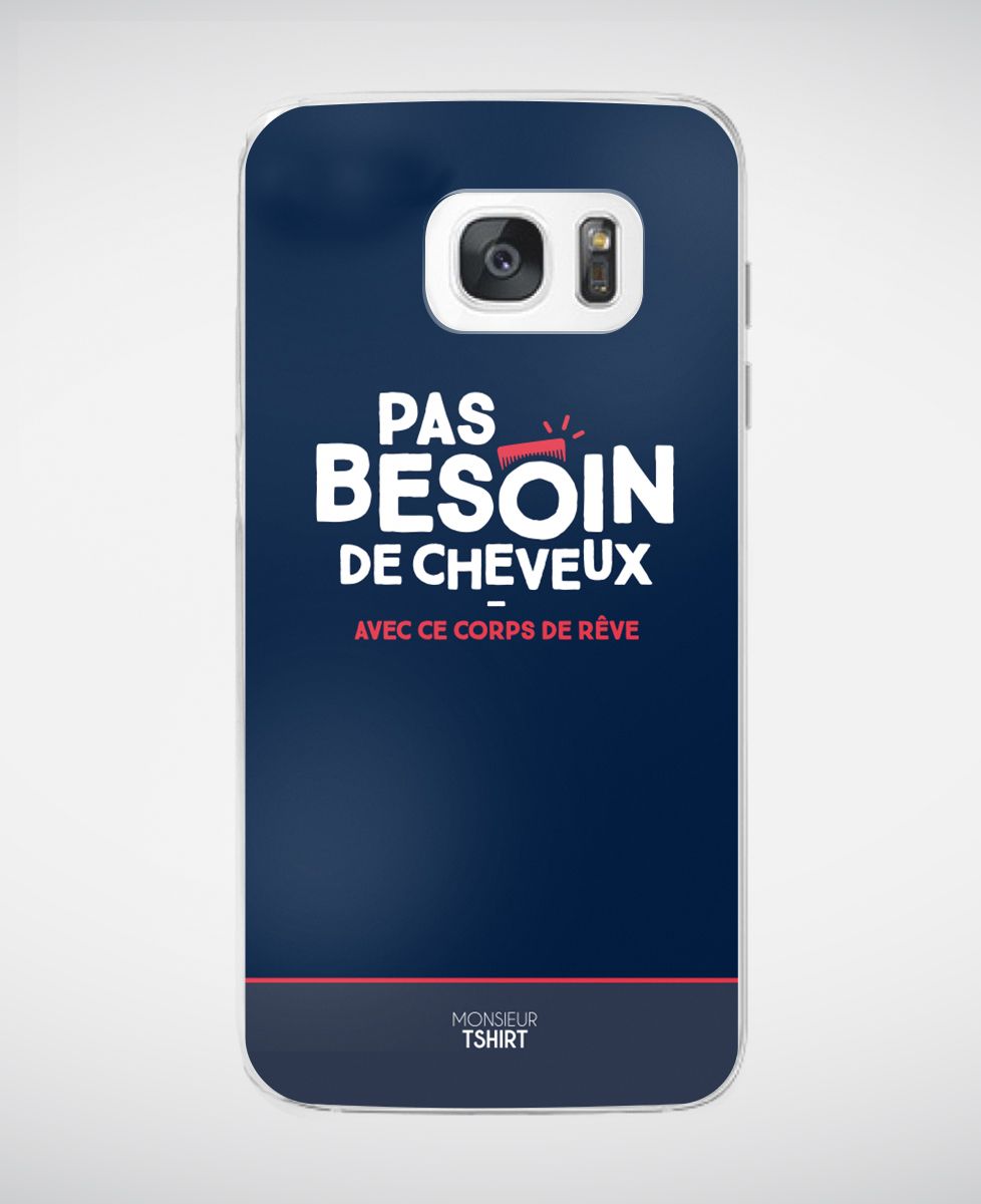 Coque smartphone Pas besoin de cheveux