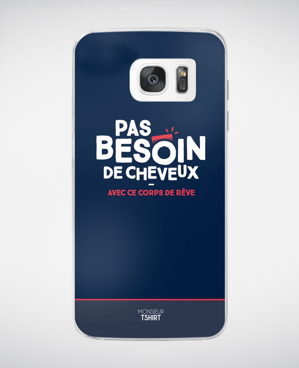 Coque smartphone Pas besoin de cheveux