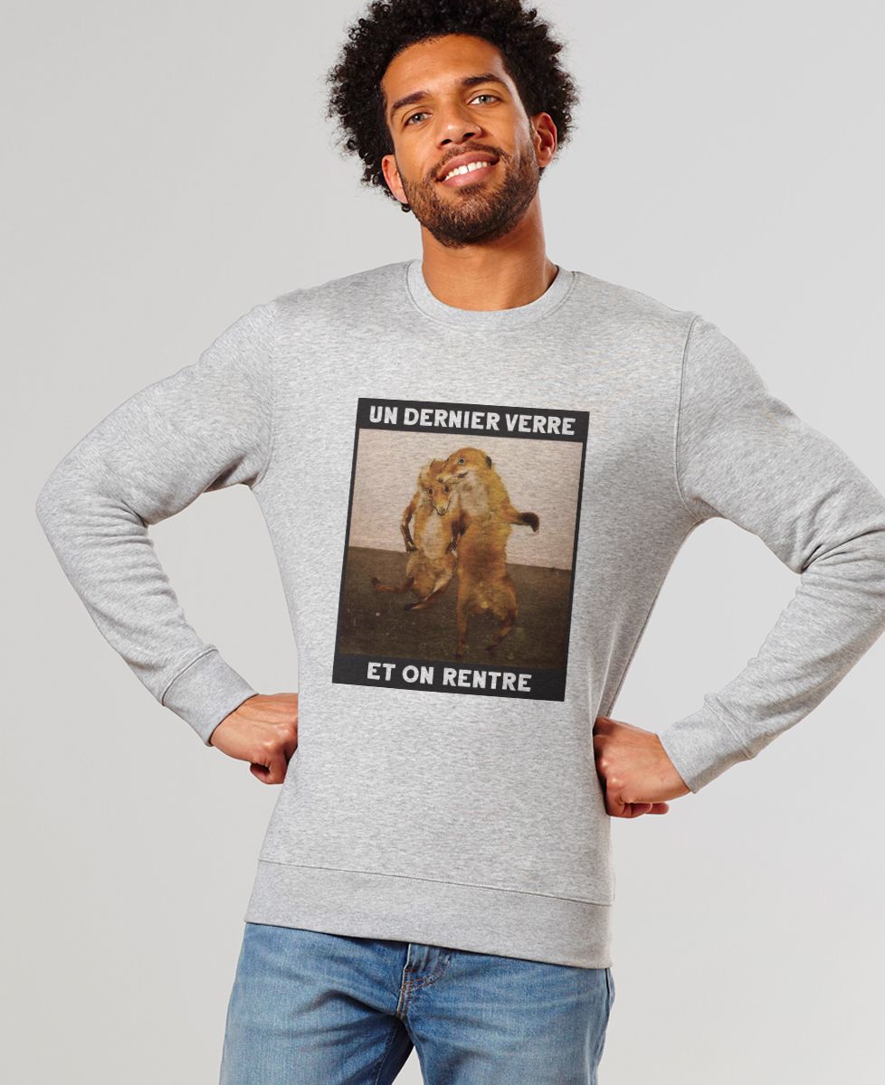 Sweatshirt homme Un dernier verre et on rentre - Apéro