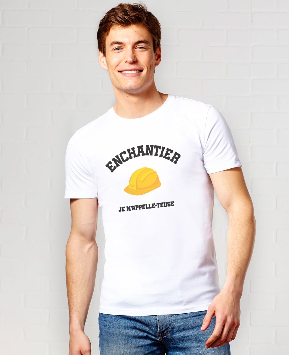 T-shirt homme Enchantier je m'appelle-teuse