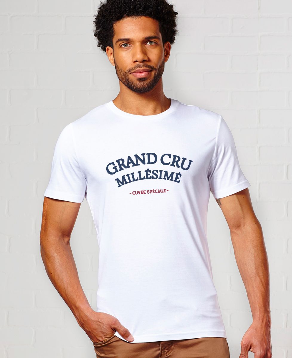 T-shirt homme Grand cru millésimé - Apéro