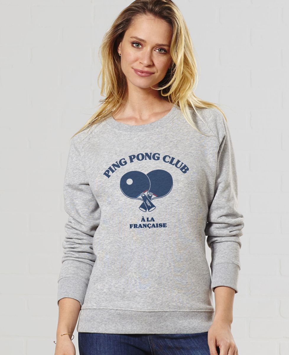 Sweatshirt femme Ping pong club - Sport