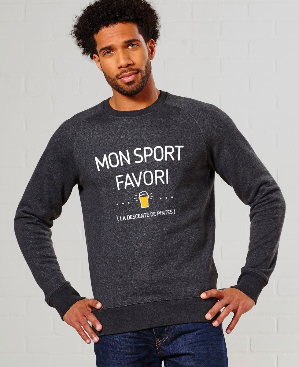 Sweatshirt homme Mon sport favori - Sport, Apéro