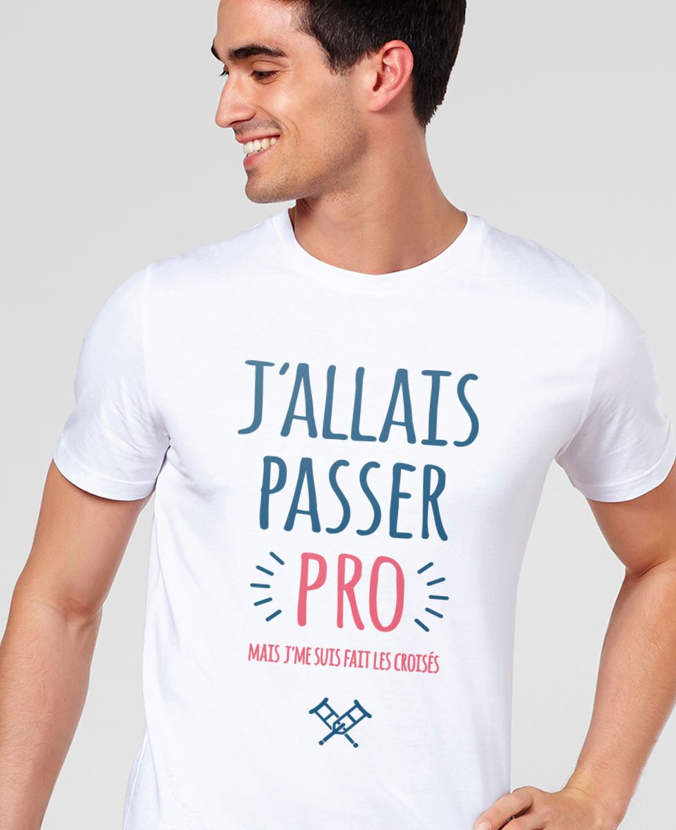 T-shirt homme J'allais passer pro - Sport