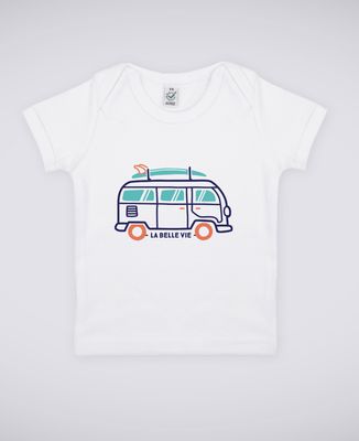 T-Shirt bébé La belle vie en van