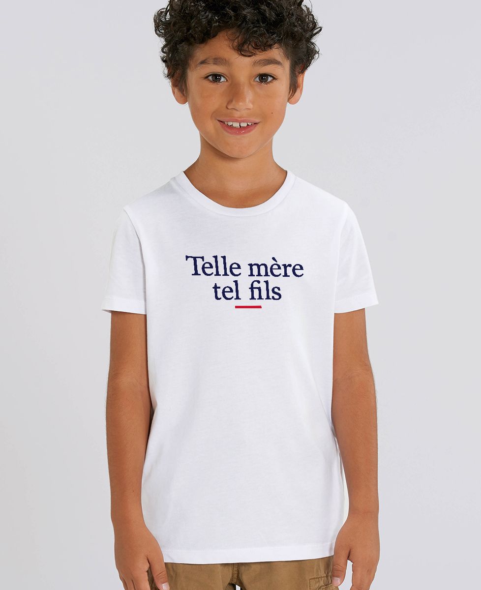 T-shirt enfant Telle mère tel fils - Cadeaux Maman, Future Maman, Duo assortis