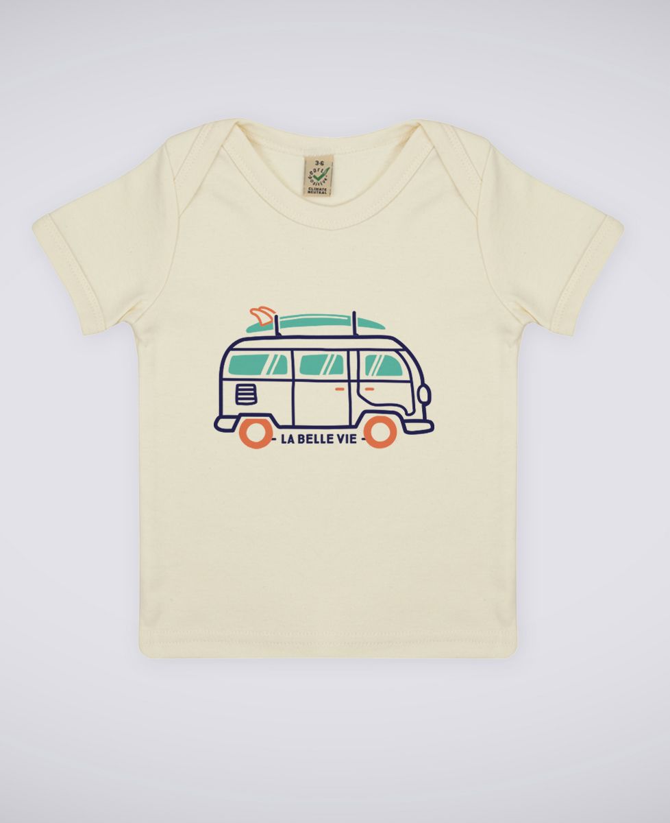 T-Shirt bébé La belle vie en van