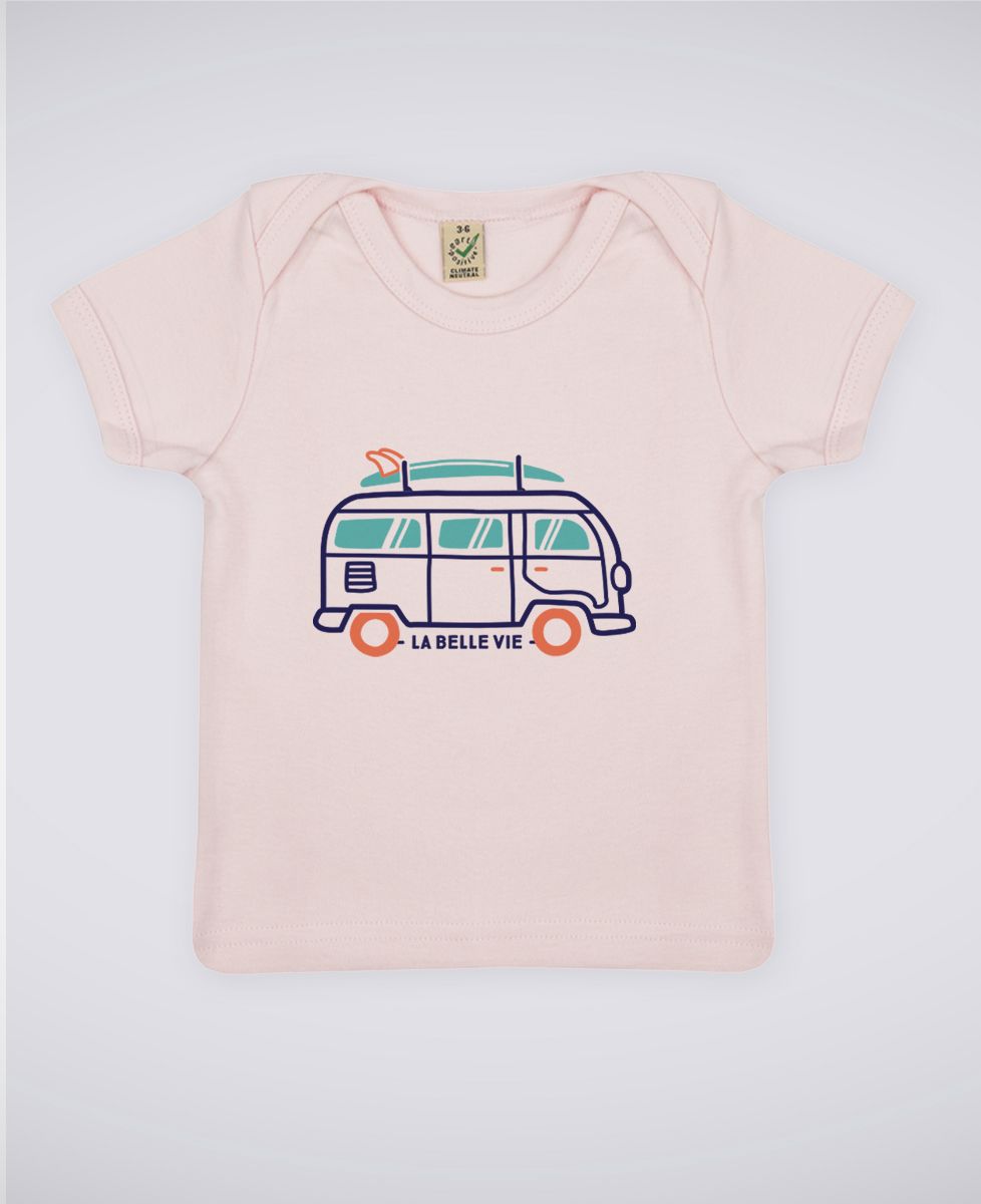 T-Shirt bébé La belle vie en van