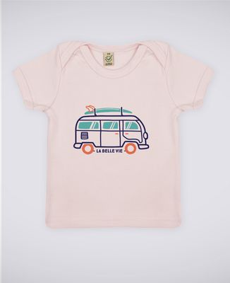 T-Shirt bébé La belle vie en van