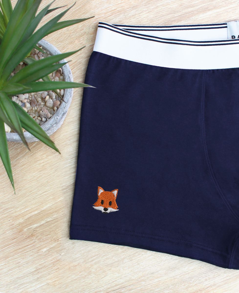 Boxershorts Fuchs (gestickt) - Tiere