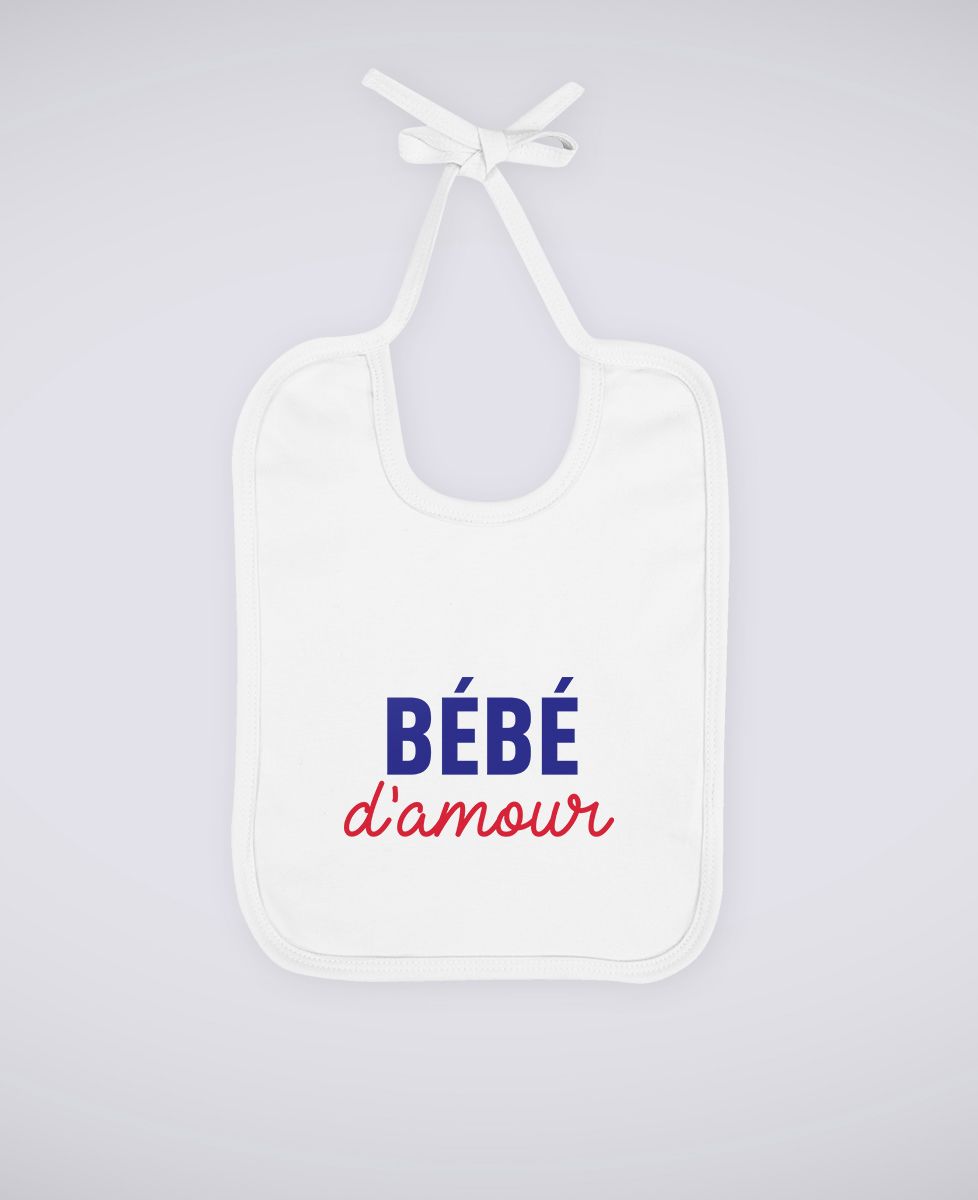 Bavoir Bébé d'amour - Cadeaux Couple, Duo assortis