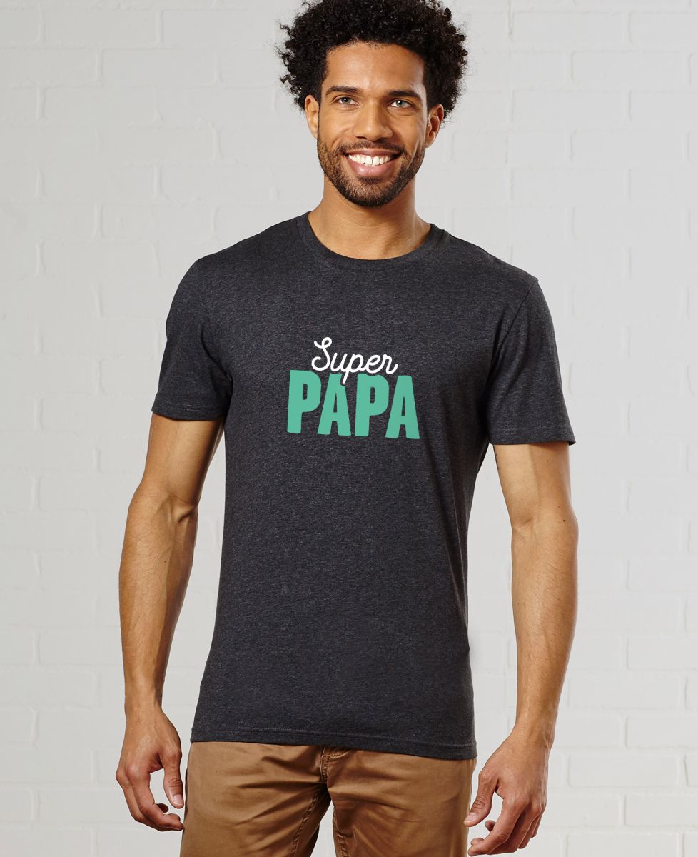 T-shirt homme Super papa II - Cadeaux Papa, Cadeaux Maman