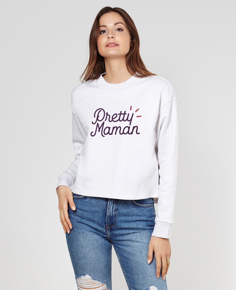 Sweatshirt femme Pretty Maman